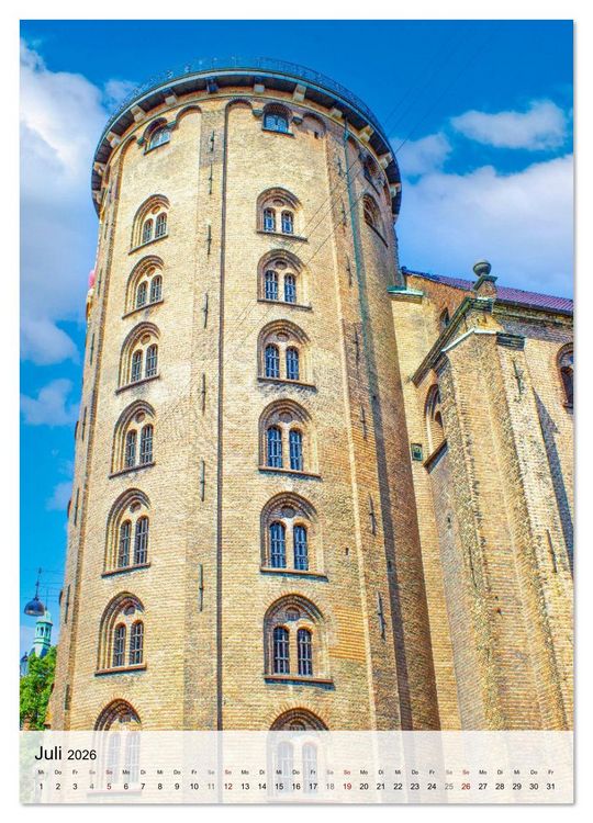 Produktbild: Historisches Seeland &ndash; D&auml;nemarks architektonische Sch&auml;tze (Wandkalender 2026 DIN A4 hoch), CALVENDO Monatskalender