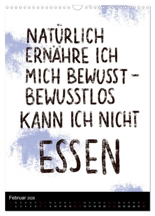 Produktbild: Und bei dir so ...? Witzige Spr&uuml;che gegen die T&uuml;cken des Alltags (Wandkalender 2026 DIN A3 hoch), CALVENDO Monatskalender