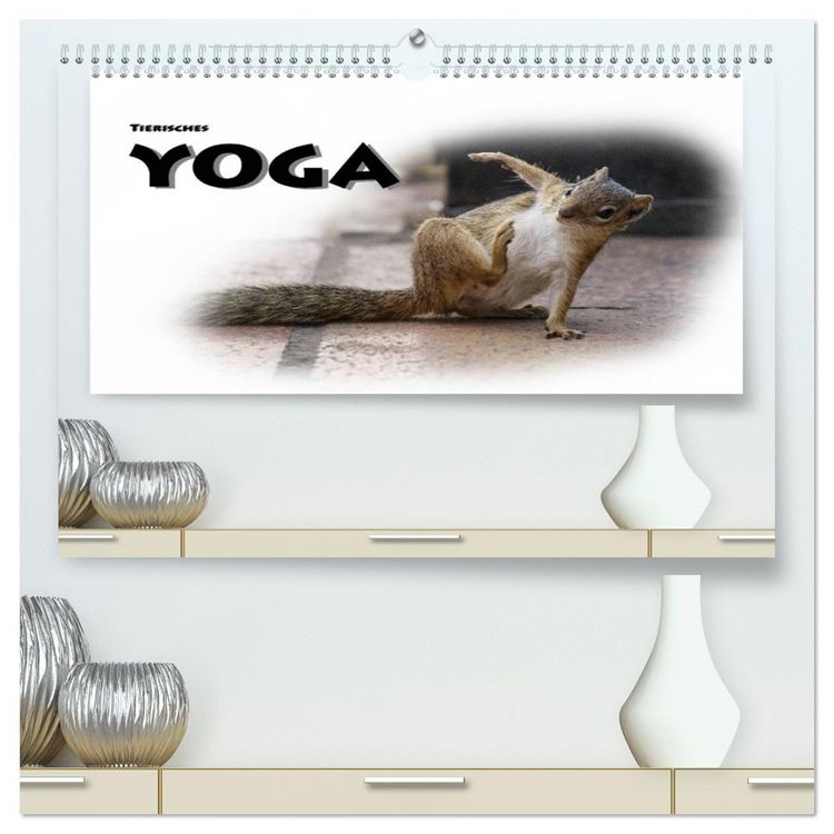 Produktbild: Tierisches Yoga (hochwertiger Premium Wandkalender 2026 DIN A2 quer), Kunstdruck in Hochglanz