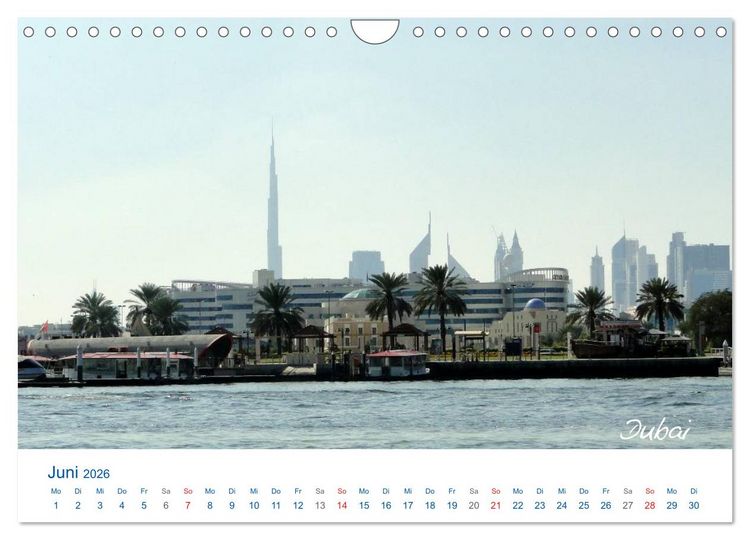 Produktbild: Vereinigte Arabische Emirate (Wandkalender 2026 DIN A4 quer), CALVENDO Monatskalender