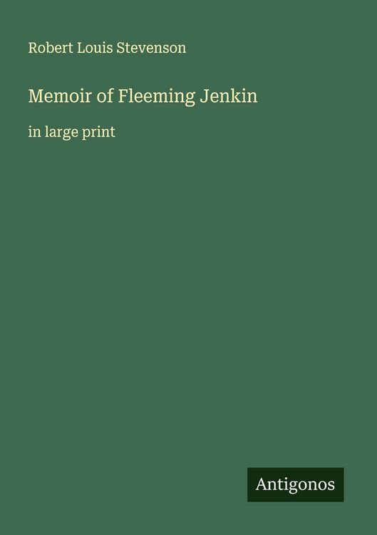 Produktbild: Memoir of Fleeming Jenkin
