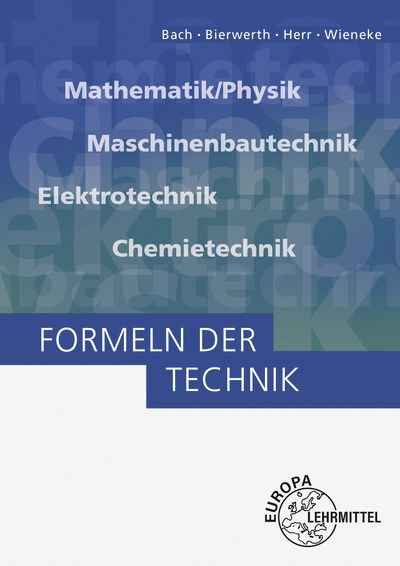 Produktbild: Bach, E: Formeln der Technik