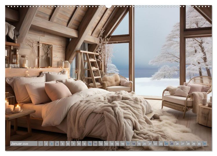 Produktbild: Strandhausidylle (Wandkalender 2026 DIN A2 quer), CALVENDO Monatskalender