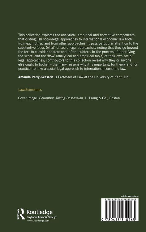 Produktbild: Socio-Legal Approaches to International Economic Law