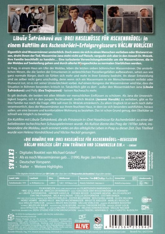 Produktbild: Wie soll man Dr. Mr&aacute;cek ertr&auml;nken? oder Das Ende der Wasserm&auml;nner in B&ouml;hmen (DEFA Filmjuwelen)