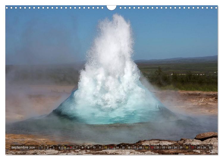 Produktbild: Islande &icirc;le de merveilles naturelles (Calendrier mural 2026 DIN A3 vertical), CALVENDO calendrier mensuel