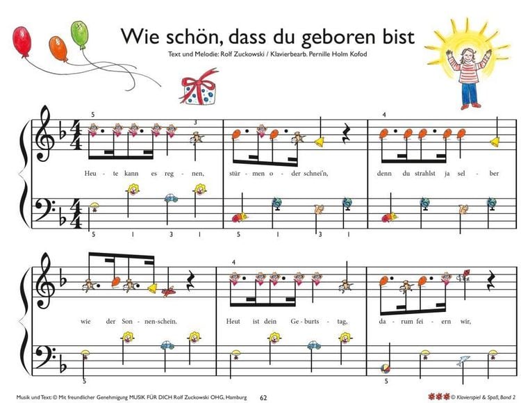 Produktbild: Klavierspiel & Spa&szlig; / Band 2: Klavier lernen f&uuml;r Kinder