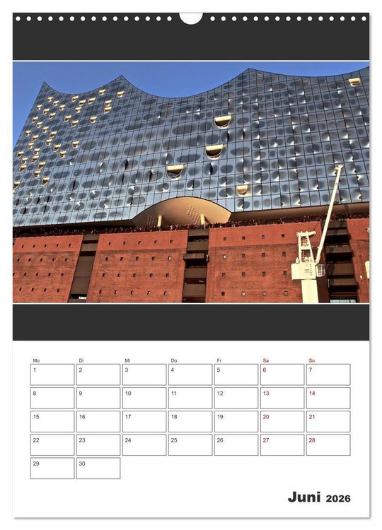 Produktbild: Spitze! Elbphilharmonie Hamburg 2026 (Wandkalender 2026 DIN A3 hoch), CALVENDO Monatskalender