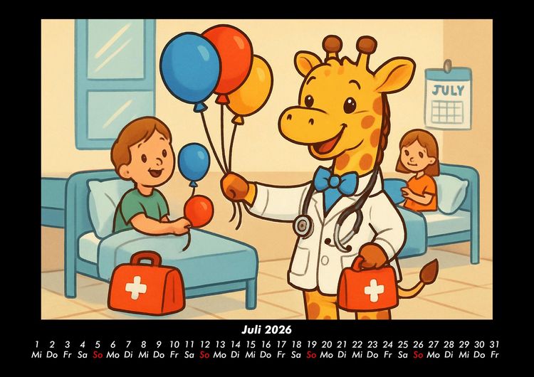 Produktbild: Nala entdeckt ihren Beruf als &Auml;rztin 2026 Fotokalender DIN A3