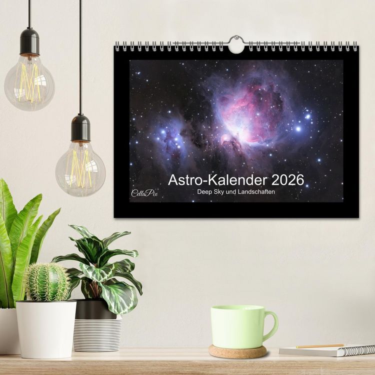 Produktbild: Astro-Kalender - Deep Sky und Landschaften (Wandkalender 2026 DIN A4 quer), CALVENDO Monatskalender