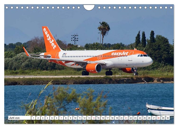 Produktbild: Flugzeuge auf Korfu (Wandkalender 2026 DIN A4 quer), CALVENDO Monatskalender