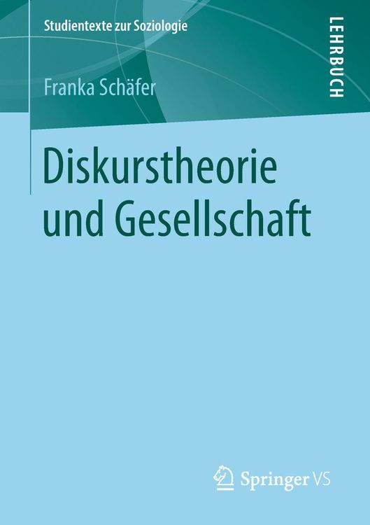 Produktbild: Diskurstheorie und Gesellschaft