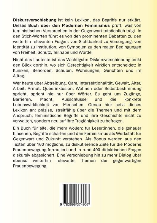 Produktbild: Diskursverschiebung - Das Lexikon des Modernen Feminismus