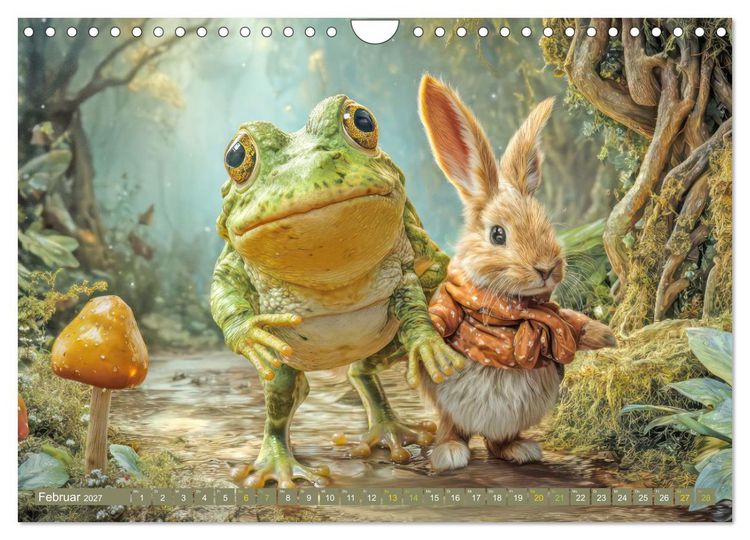 Produktbild: M&auml;rchenhafte charmante Fr&ouml;sche - Fantasiewerke (Wandkalender 2027 DIN A4 quer), CALVENDO Monatskalender