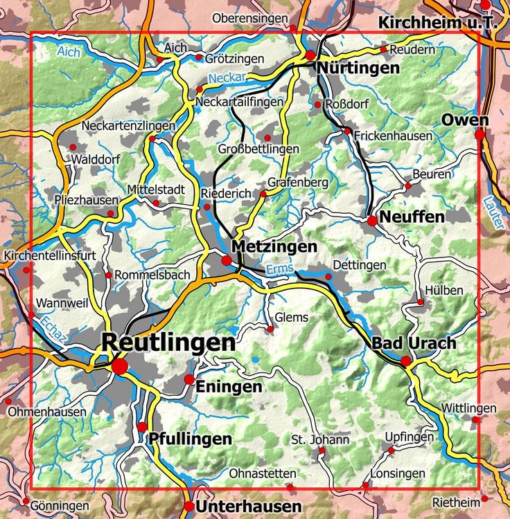 Produktbild: Reutlingen - Bad Urach 1 : 25 000, Blatt 52-538