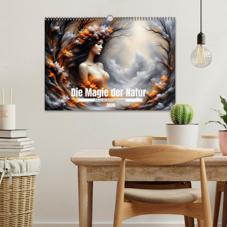 Produktbild: Die Magie der Natur Monatsk&ouml;niginnen (Wandkalender 2026 DIN A3 quer), CALVENDO Monatskalender
