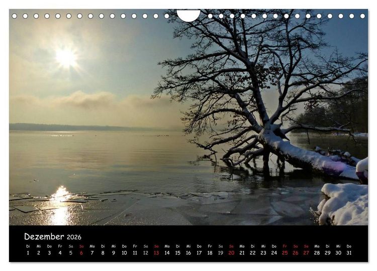 Produktbild: Starnberger See - Silent Moments (Wandkalender 2026 DIN A4 quer), CALVENDO Monatskalender