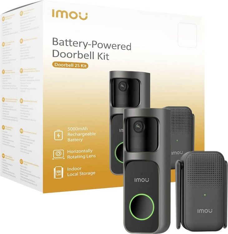 Produktbild: IMOU DB2S Kit Video-T&uuml;rsprechanlage WLAN Komplett-Set