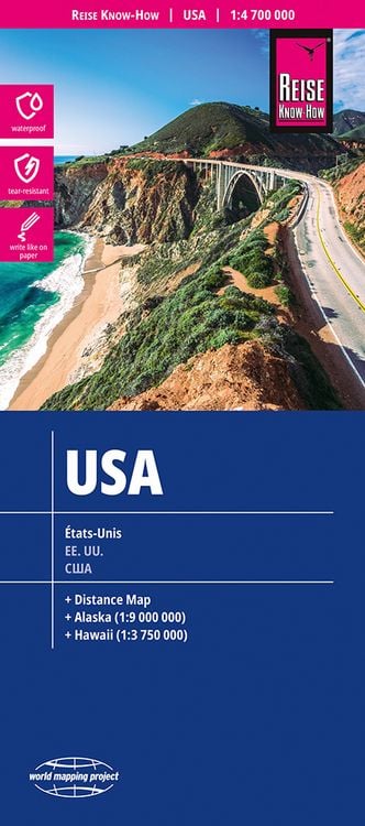 Produktbild: Reise Know-How Landkarte USA 1 : 4.700.000