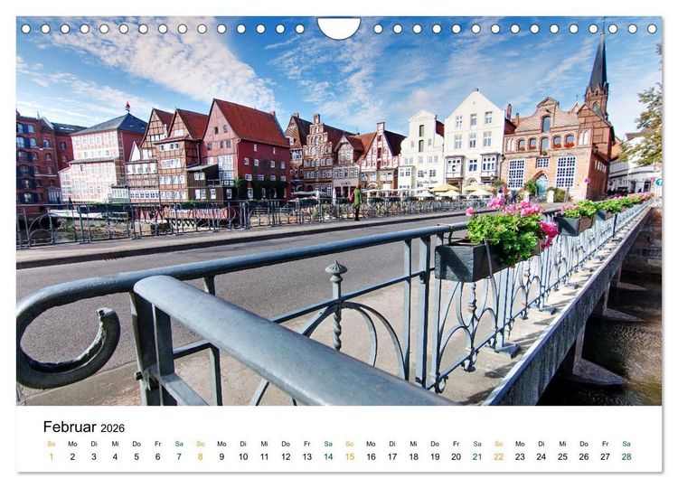 Produktbild: L&uuml;neburg (Wandkalender 2026 DIN A4 quer), CALVENDO Monatskalender