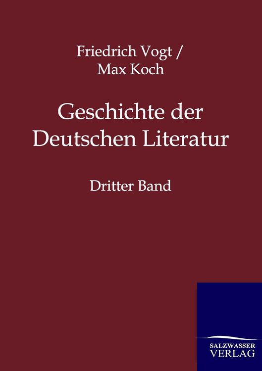 Produktbild: Geschichte der Deutschen Literatur