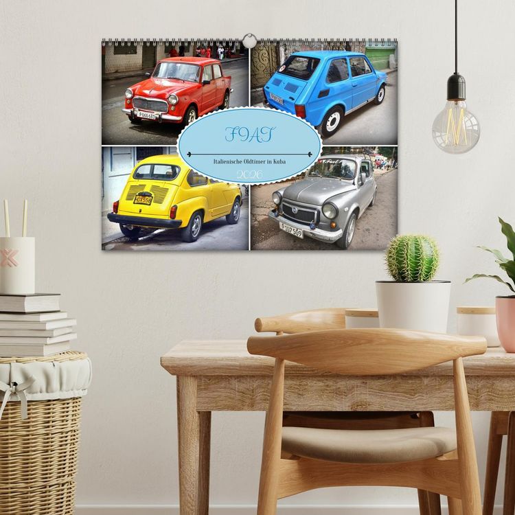 Produktbild: FIAT - Italienische Oldtimer in Kuba (Wandkalender 2026 DIN A3 quer), CALVENDO Monatskalender