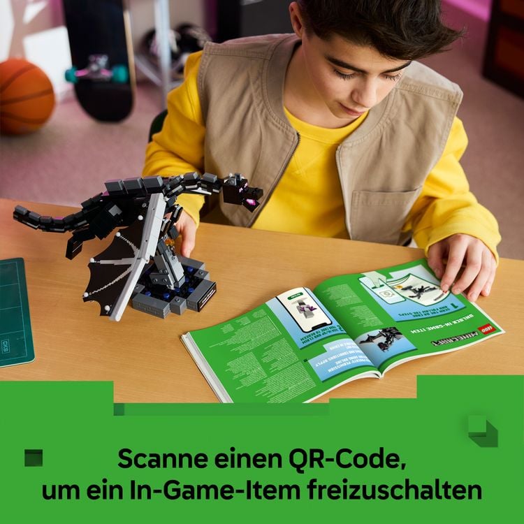 Produktbild: LEGO Minecraft 21595 Der Enderdrache, Gamer Spielzeug ab 10 Jahren