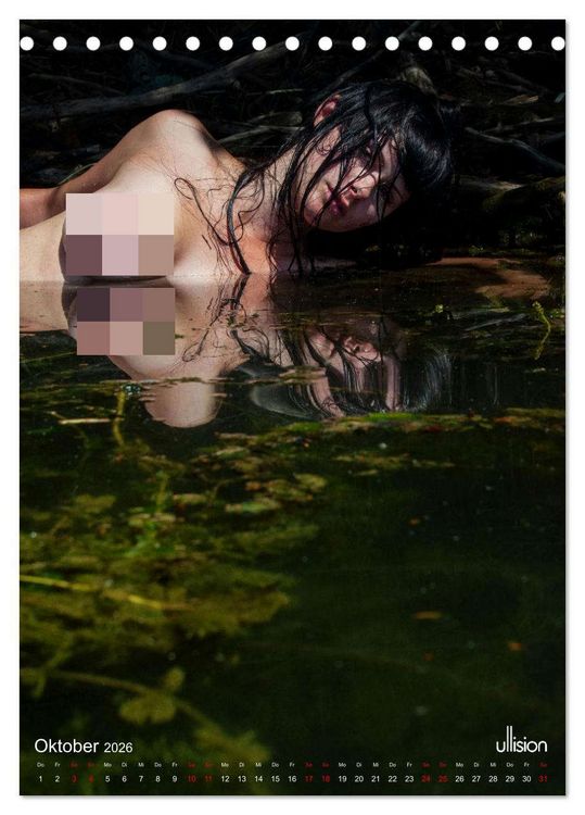 Produktbild: Akt im Wasser - sinnliche Nymphen (Tischkalender 2026 DIN A5 hoch), CALVENDO Monatskalender