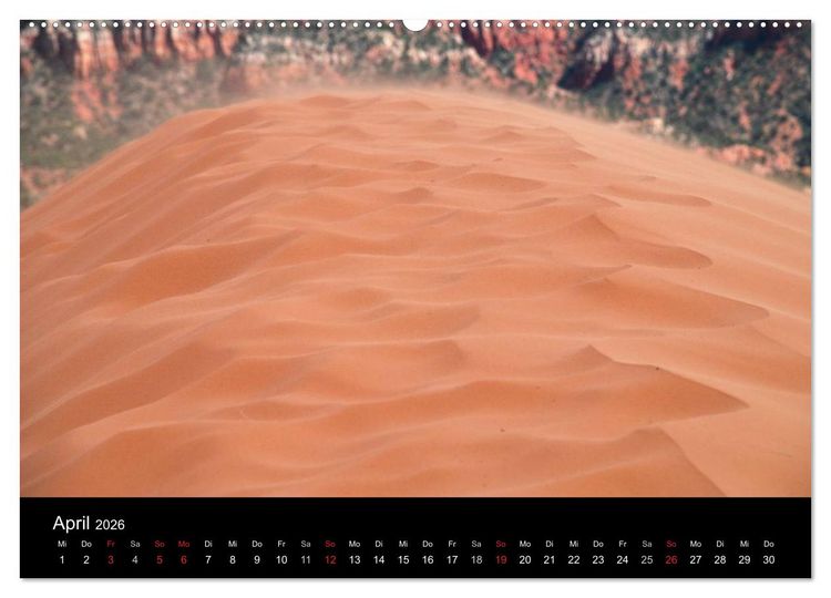 Produktbild: Sand und Stein 2026 (Wandkalender 2026 DIN A2 quer), CALVENDO Monatskalender
