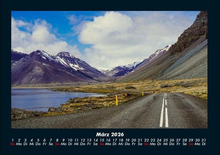 Produktbild: Landschaftskalender 2026 Fotokalender DIN A4