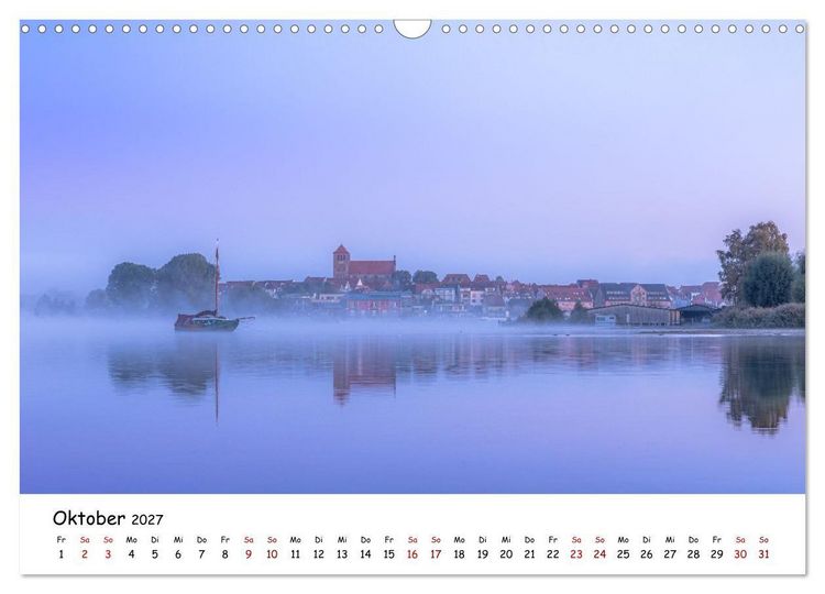 Produktbild: Waren M&uuml;ritz Besondere Ausblicke, Pl&auml;tze und Perspektiven (Wandkalender 2027 DIN A3 quer), CALVENDO Monatskalender