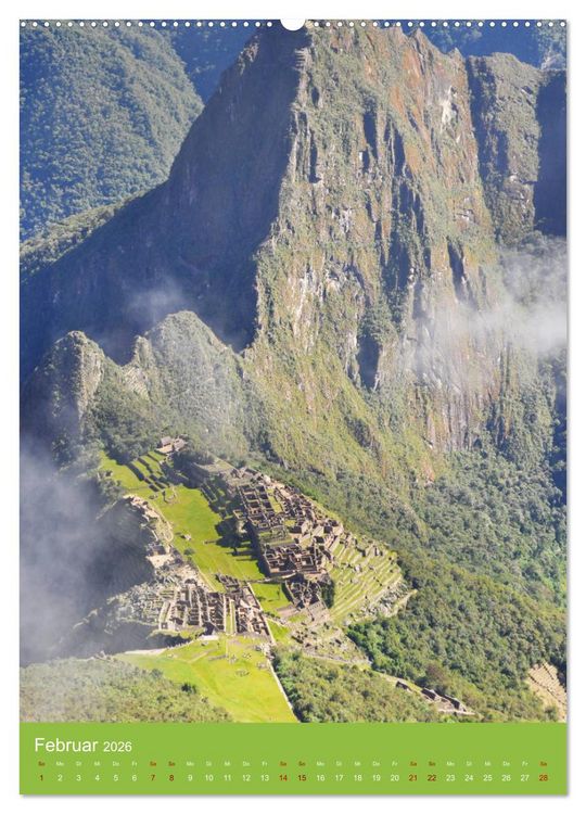 Produktbild: Erlebe mit mir Machu Picchu (hochwertiger Premium Wandkalender 2026 DIN A2 hoch), Kunstdruck in Hochglanz