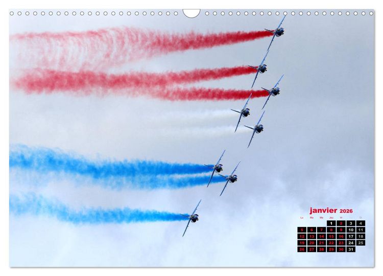 Produktbild: Les ailes fran&ccedil;aises (Calendrier mural 2026 DIN A3 vertical), CALVENDO calendrier mensuel