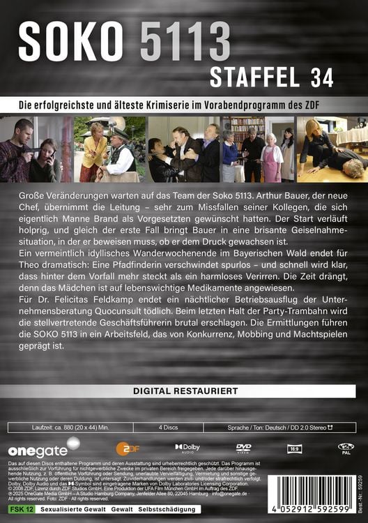 Produktbild: Soko 5113 - Staffel 34 [4 DVDs]