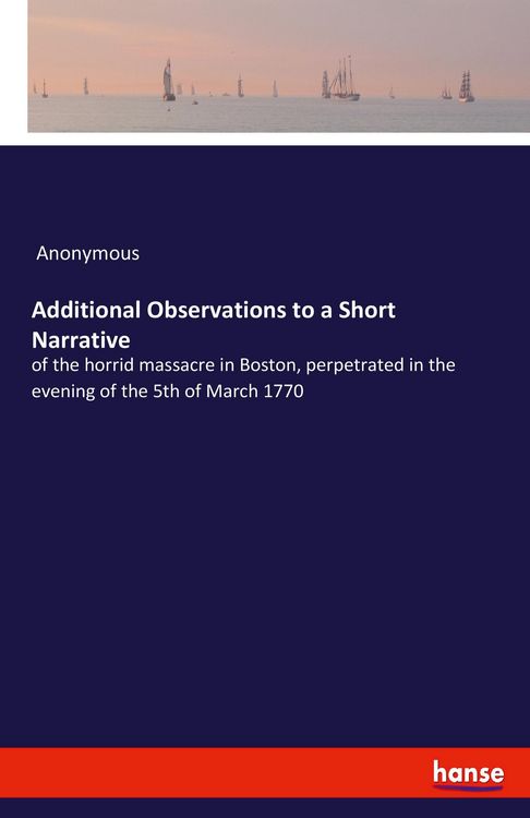 Produktbild: Additional Observations to a Short Narrative