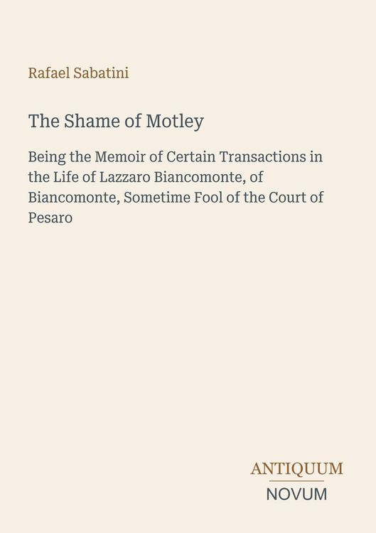 Produktbild: The Shame of Motley
