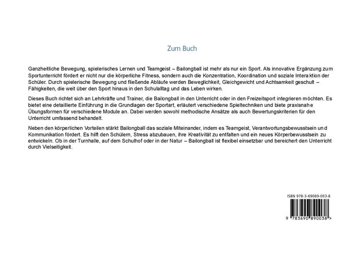 Produktbild: Handbuch Bailongball f&uuml;r den Unterricht