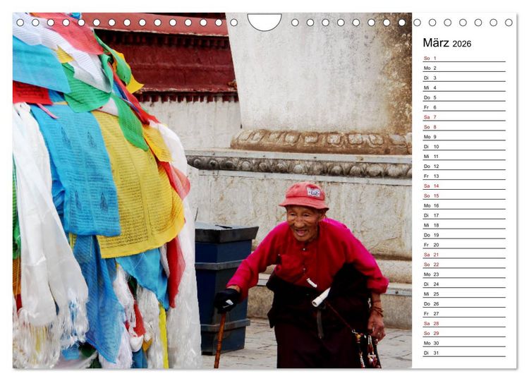 Produktbild: Tibet Momente (Wandkalender 2026 DIN A4 quer), CALVENDO Monatskalender