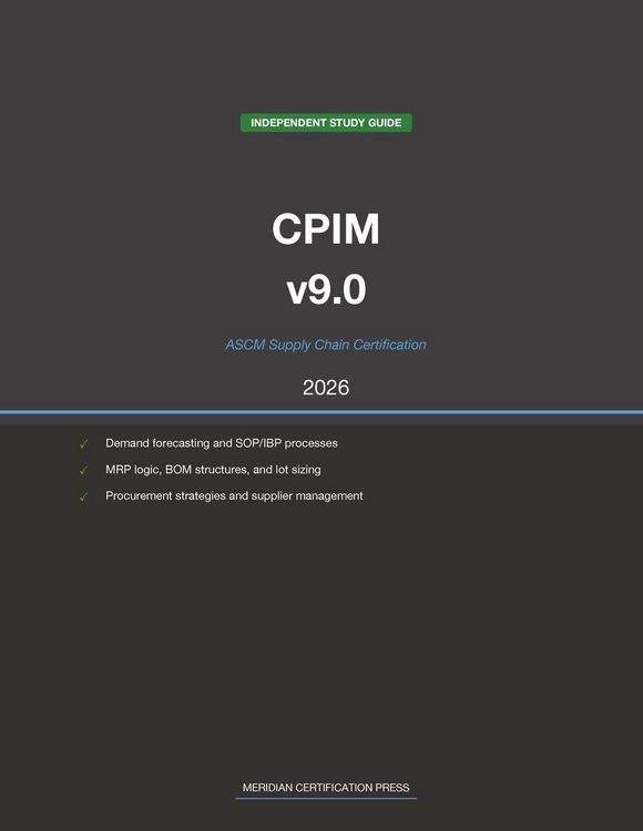 Produktbild: ASCM CPIM v9.0 Supply Chain Study Guide 2026