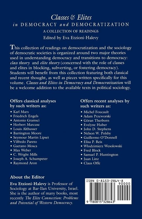 Produktbild: Classes and Elites in Democracy and Democratization