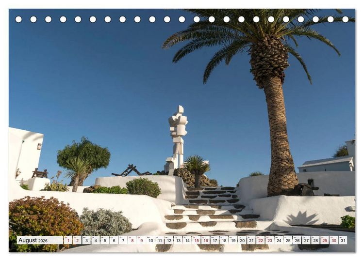 Produktbild: Kanarische Inseln - Lanzarote (Tischkalender 2026 DIN A5 quer), CALVENDO Monatskalender