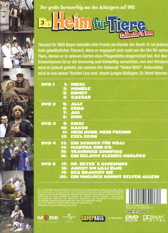 Produktbild: Ein Heim f&uuml;r Tiere - 1. Staffel/Collector's Box [5 DVDs]