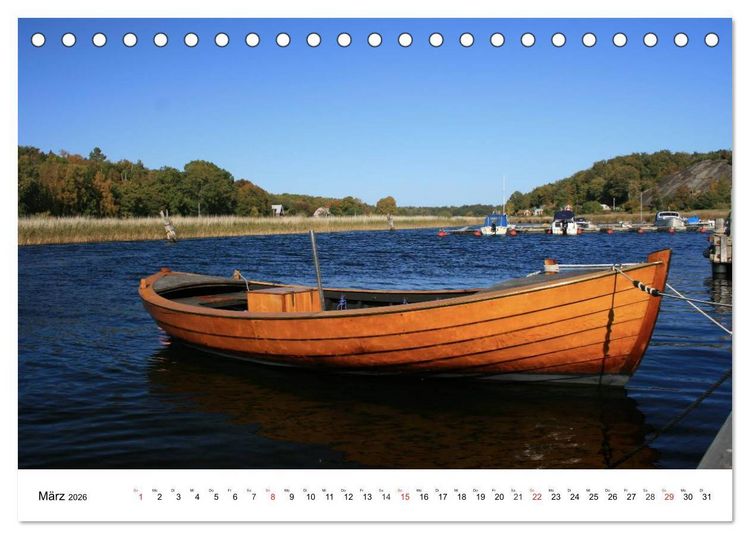Produktbild: Bootsansichten (Tischkalender 2026 DIN A5 quer), CALVENDO Monatskalender