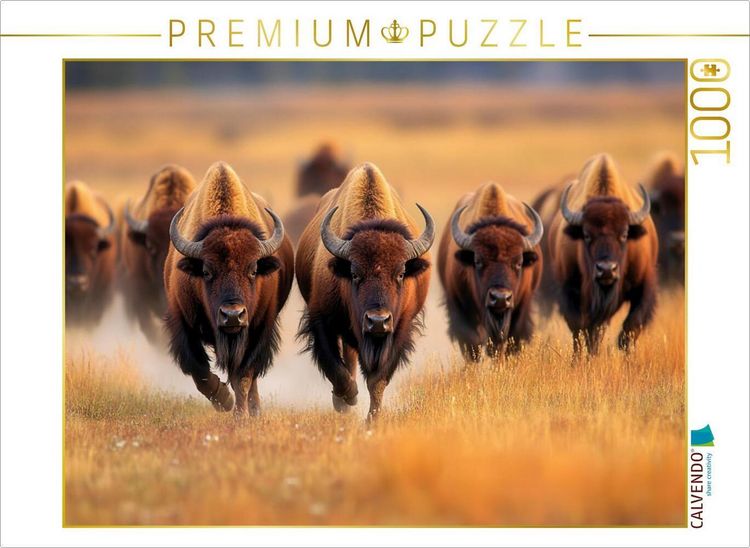 Produktbild: CALVENDO Puzzle B&uuml;ffel | 1000 Teile Lege-Gr&ouml;&szlig;e 64x48cm Foto-Puzzle f&uuml;r gl&uuml;ckliche Stunden