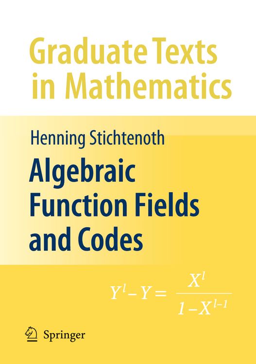 Produktbild: Algebraic Function Fields and Codes