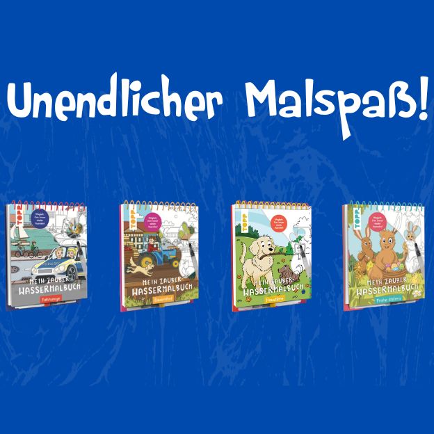 Produktbild: Mein Zauber-Wassermalbuch Einh&ouml;rner