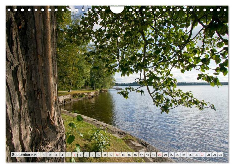 Produktbild: FINNLAND Traumhafte Landschaften (Wandkalender 2026 DIN A4 quer), CALVENDO Monatskalender