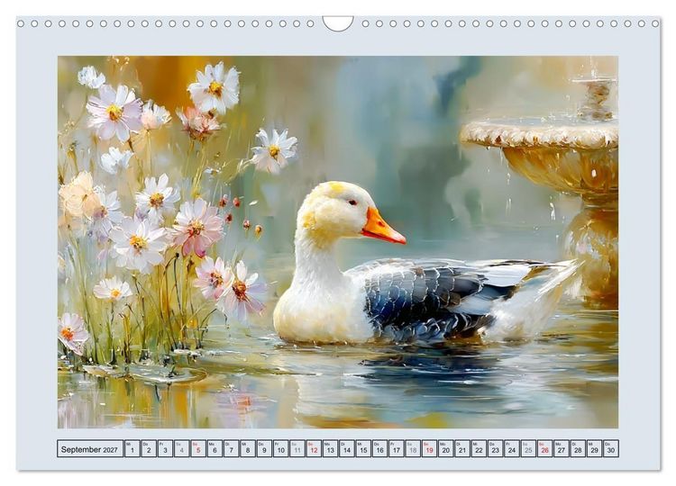 Produktbild: G&auml;nse. Geselliges Schnattern in der Natur (Wandkalender 2027 DIN A3 quer), CALVENDO Monatskalender