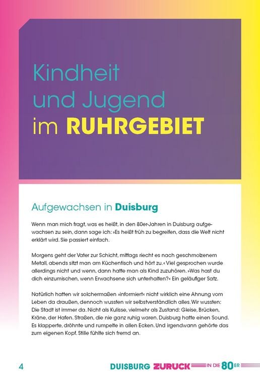 Produktbild: Duisburg - Zur&uuml;ck in die 80er