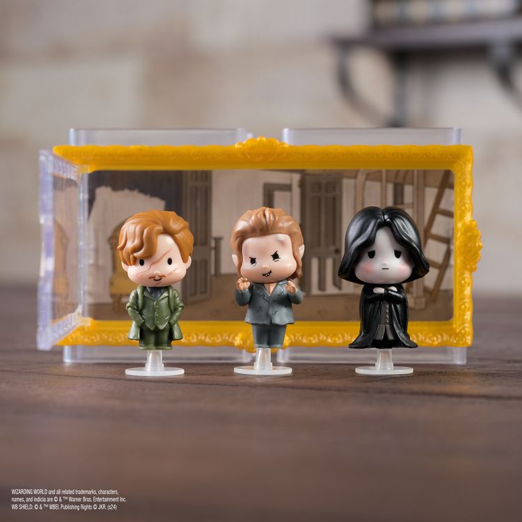 Produktbild: Wizarding World Harry Potter - Micro Magical Moments Sammelfiguren Multipack "Rivalen mit Remus Lupin, Severus Snape, Peter Pettigrew und Setzkasten